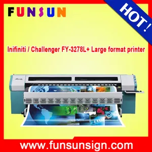 Infiniti/Challenger FY-3278L + 3.2 M impresora solvente con 8 unids SPT 510/50PL cabezas de alta calidad