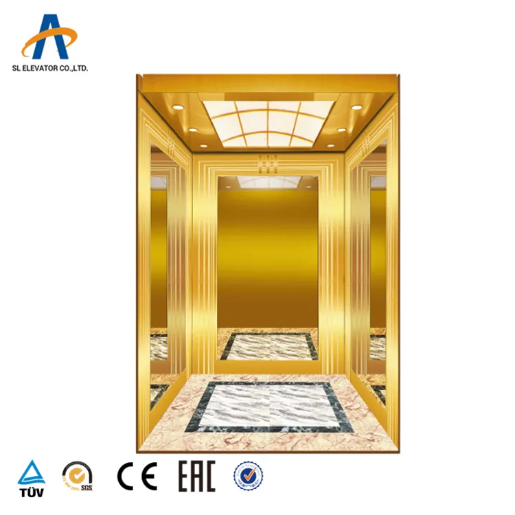 Luxury Decoration Cabin Office Passenger Elevator For 6 Person
