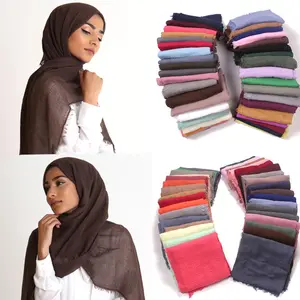 Dubai Hijab Wholesale Custom Cotton Scarf For Promotional Head Wear RM087