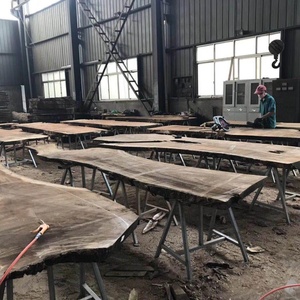 <span class=keywords><strong>Tavolo</strong></span> in <span class=keywords><strong>legno</strong></span> di noce sudamericano con lastre grezze - Product Image 6