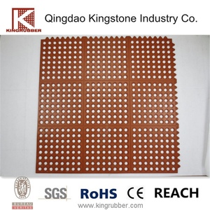 Heavy Duty noir 36 x 36 polegada verrouillage <span class=keywords><strong>Restaurant</strong></span> / Bar Anti - Fatigue tapis de sol en caoutchouc - Product Image 3