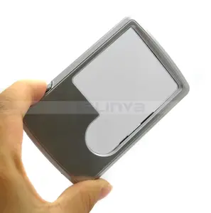 Old Man Watch Read Small Character 3X 6X Mini Card LED Magnifier Presbyopia Glass