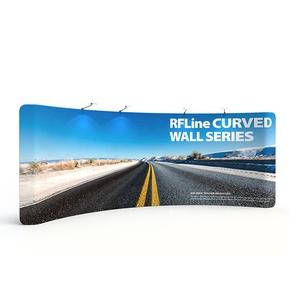 Nhà Sản Xuất Tùy Chỉnh Cong Pop up Căng Thẳng Vải Hiển Thị Biểu Ngữ Đứng Tường Tổ Chức Sự Kiện Hoạt Động Nền - Product Image 6