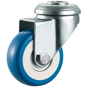 SS <strong>Small</strong> PU Caster <strong>Wheel</strong> Thread Stem Caster <strong>Wheels</strong> 50 75mm Blue Type - Product Image 4