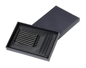 Degli uomini di rfid sottile del raccoglitore eco friendly sottile portafoglio in fibra di carbonio supporto di carta del raccoglitore con <span class=keywords><strong>i</strong></span> soldi della <span class=keywords><strong>clip</strong></span> - Product Image 4