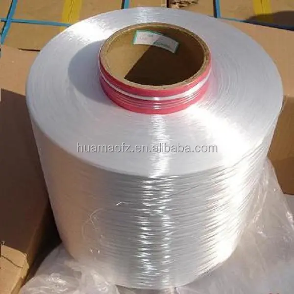 Yüksek mukavemetli 600D-3000D polyester filament iplik beyaz fdy polyester iplik