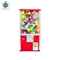 Distributeur automatique de jouets et de capsules à bulles polyvalent de 20 pouces de hauteur avec dimensions de 25x25x75 cm et garantie d'un an