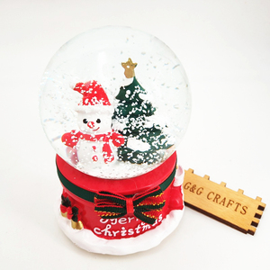 Resin Christmas <strong>Snow</strong> <strong>Ball</strong> Music Box - Product Image 2