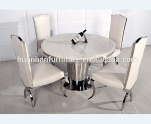 China muebles para el hogar ronda losa de mármol de mesa con <span class=keywords><strong>Lazy</strong></span> <span class=keywords><strong>Susan</strong></span> últimos diseños de mesas de comedor - Product Image 2