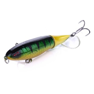 미끼 낚시 100MM 13G 혈액 슬롯 후크 유연한 포퍼 Pesca 인공 미끼