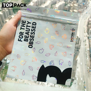 Sacs à fermeture éclair holographiques laminés imprimés en gravure personnalisés, étanches, de qualité alimentaire pour l'emballage de sel de bain, de gommage corporel, de masque - Product Image 6