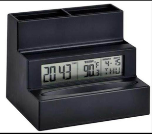 1 conception de cartes numériques pour escaliers, porte-stylo, horloge de Table avec fonction horloge, alarme, Snooze, calendrier, stockage, à la mode - Product Image 2