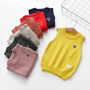 Áo Len Không Tay Của Bé Trai Cổ Điển Bán Chạy Áo Len Cashmere Dệt Kim