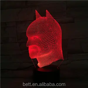 Lámpara lámpara carnaval creativo Batman 3d 3d para la decoración