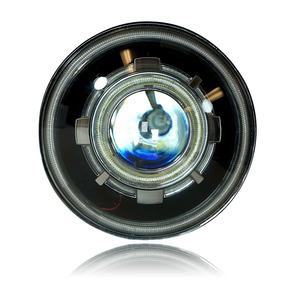 Faro a LED e HID da 7 Pollici con Occhi Demoniaci per Jeep Wrangler JK e Moto - Product Image 3