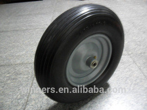 4.00-8 rempli de mousse pu <span class=keywords><strong>pneu</strong></span> de <span class=keywords><strong>brouette</strong></span> de roue 16'' - Product Image 5