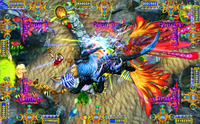 Machine de jeu de pêche à monnayeur VGA pour 10 joueurs FIRE Kilin Plus Kirin Slayer, modèle CD-003-068 Tiger Strike Fish Hunter