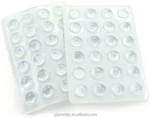 Paraurti trasparenti autoadesivi rotondi da 11mm eco-friendly in stile cinese protezione da tavolo in plastica in PVC
