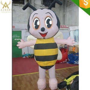 Costume de mascotte d'<span class=keywords><strong>abeille</strong></span> <span class=keywords><strong>gonflable</strong></span> de dessin animé adorable pour la décoration publicitaire - Product Image 6