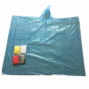 clear customized Disposable blue regenponcho