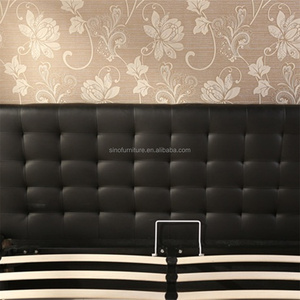 Meuble de chambre à coucher en Faux <span class=keywords><strong>cuir</strong></span> Pu, espace de rangement, Design de <span class=keywords><strong>lit</strong></span> italien avec cristaux, meuble en acier de haute qualité - Product Image 3