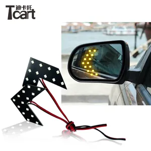 Светодиодная лампа для бокового зеркала автомобиля, 14 светодиодов, указатель поворота, зеркальная стрелка