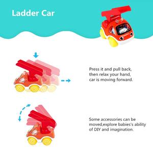 Voitures à tirer en arrière pour les tout-petits - Mini véhicules de chantier pour bébés de <span class=keywords><strong>1</strong></span>, 2, 3 ans - Product Image 5