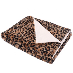 Couverture classique King Size, imprimé léopard guépard, couverture en fausse fourrure de vison, couverture en peluche - Product Image 2