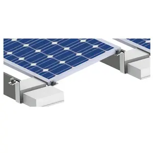 Panneau solaire en Aluminium, peintures PV, toit plat, supports de montage durables avec plateau balles