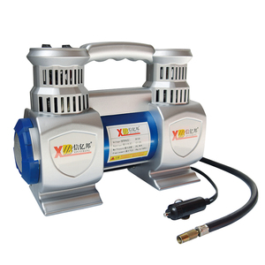 צילינדר כפול כבד החובה DC12V רכב אוויר משאבת סוג מדחס אוטומטי מתכת צמיג Inflator - Product Image 6