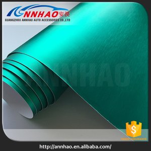1.52*20 <span class=keywords><strong>M</strong></span> Brushed Metallic Blue Sky Vinile Foglio di Carta Da Imballaggio - Product Image 3