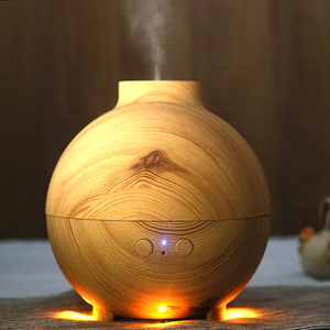 Aromacare a ultrasuoni Led luce <span class=keywords><strong>600ml</strong></span> globo di grano di legno <span class=keywords><strong>Aroma</strong></span> diffusore per la casa - Product Image 4