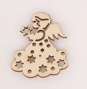 Angel Christmas Unfinished Wood Shapes Craft Supplies Laser Cut Outs DIY