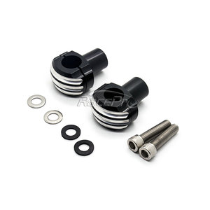 Elevadores de manillar de motocicleta de 1 ", abrazadera de calavera para Honda Suzuki Yamaha Kawasaki <span class=keywords><strong>KTM</strong></span> y <span class=keywords><strong>Harley</strong></span> <span class=keywords><strong>Davidson</strong></span> Cruisers - Product Image 4