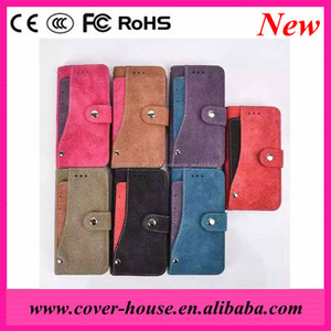 2016 Date Conception Rétro Givré Flip Housse En Cuir avec carte de Crédit Slots pour <span class=keywords><strong>l</strong></span>'iphone 6 6 S - Product Image 2