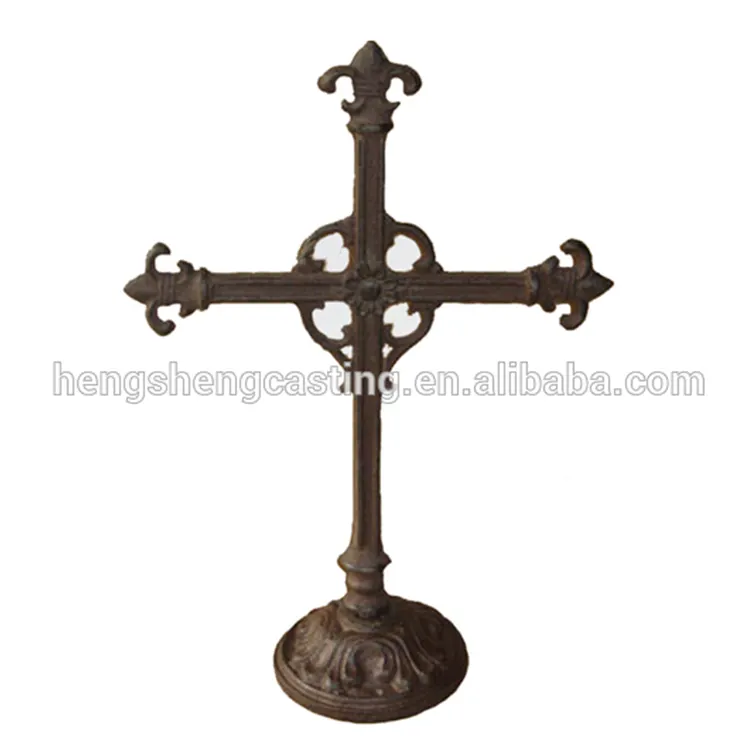 Cruz decorativa de hierro fundido, adorno, cruz de hierro fundido, cruces para Decoración