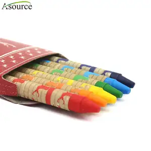 6 couleurs Vente Chaude Non-toxique Pour Enfants Mini Jeu De Crayons