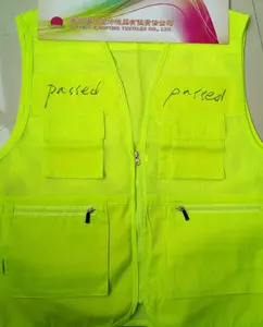 high visibility fluorescent yellow mesh fabric for safety wear(HI-VIZ)