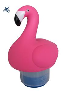 Distributeur flottant de chlore pour <span class=keywords><strong>spa</strong></span> et piscine Cleanwell, grande capacité, design <span class=keywords><strong>flamant</strong></span> <span class=keywords><strong>rose</strong></span> - Product Image 2