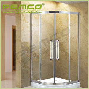 Pantalla de ducha portátil de cristal templado <span class=keywords><strong>para</strong></span> baño deslizante estilo Simple precio directo de fábrica - Product Image 3