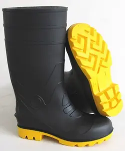 Botas de Agricultura de varios colores, par de botas de goma de pvc de lluvia personalizadas, anti impacto, de fábrica