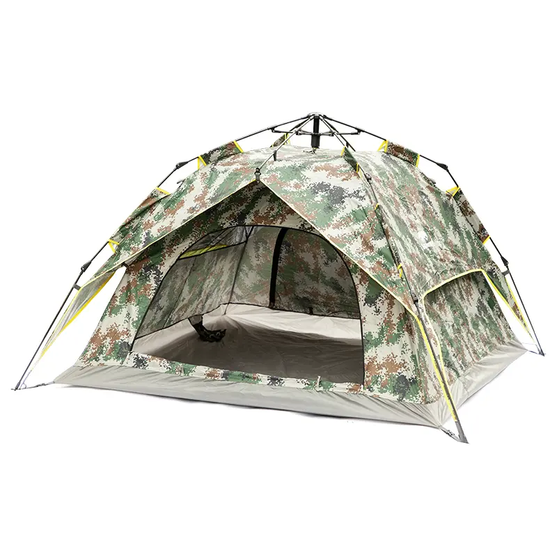 Özel taşınabilir 1/2/4 kişi otomatik Pop Up açık lüks aile kamp Mini taşınabilir çadır klima kamp çadırı