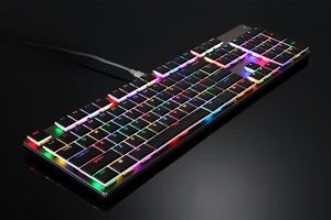 Không dây lập trình khung nhôm cấu hình thấp cơ khí Bàn phím chơi game RGB <span class=keywords><strong>Backlit</strong></span> máy tính im lặng Bàn phím cơ khí - Product Image 3