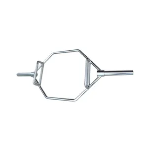 Équipement de musculation professionnel pour salle de sport, barre hexagonale pour trapèze OB86/OB72/60 chromée, haute intensité, Body Solid, pour entraînement musculaire - Product Image 1