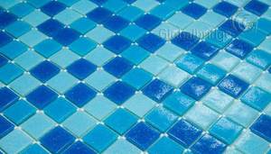 Vidrio caliente de la serie de los puntos del <span class=keywords><strong>azulejo</strong></span> <span class=keywords><strong>mosaico</strong></span> de vidrio azul mezcla / azulejos de la piscina de <span class=keywords><strong>mosaico</strong></span> - Product Image 2