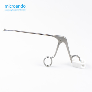 Pinzas de Artroscopia Curvas Izquierdas, Instrumentos de Artroscopia, Pinzas de Cesta Artroscópicas Médicas - Product Image 1