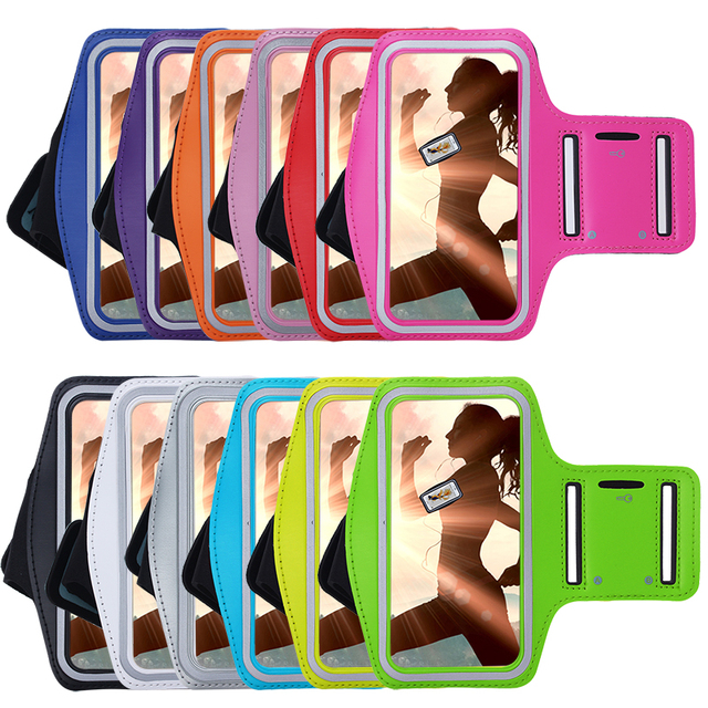 Universal Running Phone Armband Adjustable Waterproof Sports Arm Case Fitness Gym Cycling Hiking Phone Holder for iPhone Samsung