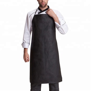 Impermeable Anti aceite Hotel cocina Chef Barista delantal <span class=keywords><strong>de</strong></span> cuero para <span class=keywords><strong>camarero</strong></span> - Product Image 3