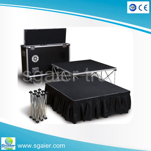 1 m x 2 m pliage portable stade <span class=keywords><strong>pont</strong></span>, Ciseaux stade plate-forme - Product Image 6