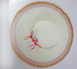Cosum女式夏季软盘草帽手绘，适合户外沙滩旅行 - Product Image 4